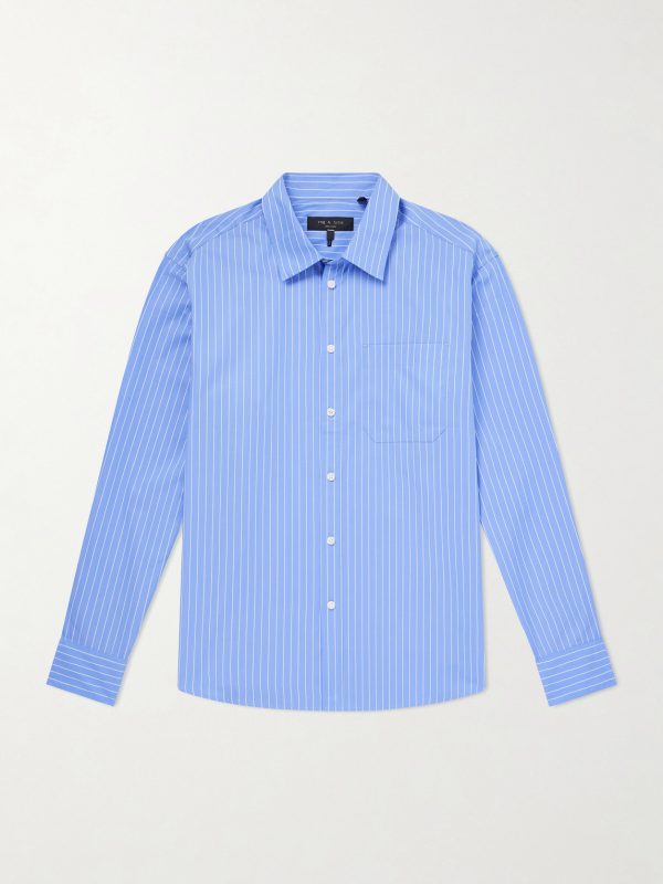 Striped Cotton-Poplin Shirt