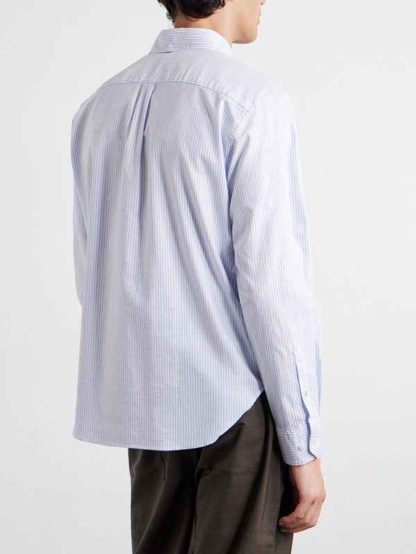 Button-Down Collar Cotton-Poplin Shirt - BK