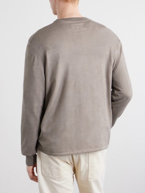 Ribbed Cotton Sweater - BK Ribbed Cotton Sweater - BK