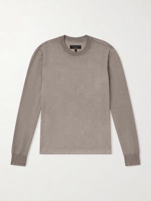 Ribbed Cotton Sweater Ribbed Cotton Sweater