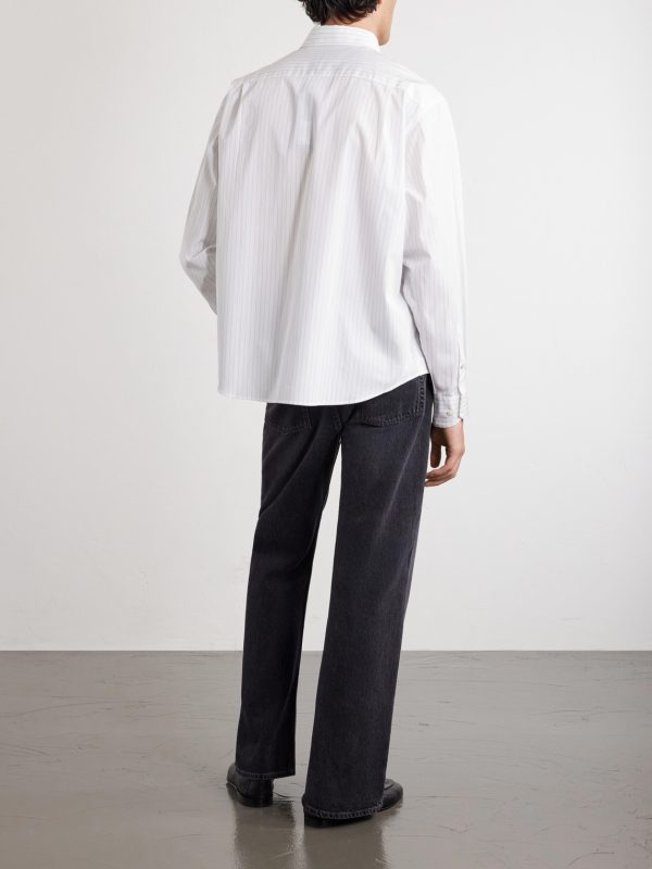 Striped Cotton-Poplin Shirt - BK