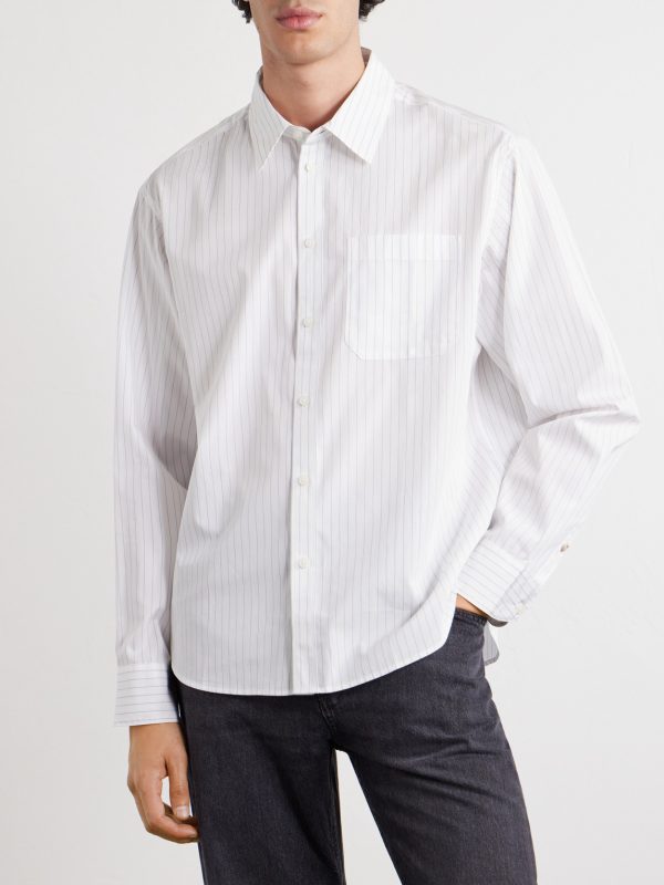 Striped Cotton-Poplin Shirt - FR