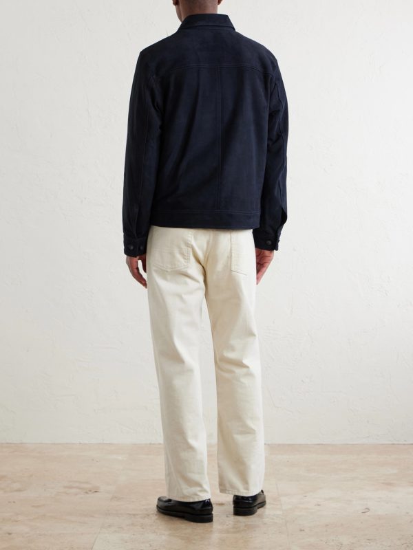 Suede Trucker Jacket - BK Suede Trucker Jacket - BK