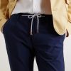 Straight-Leg Cotton-Blend Trousers - CU Straight-Leg Cotton-Blend Trousers - CU