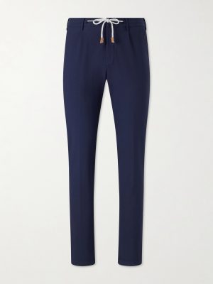 Straight-Leg Cotton-Blend Trousers Straight-Leg Cotton-Blend Trousers