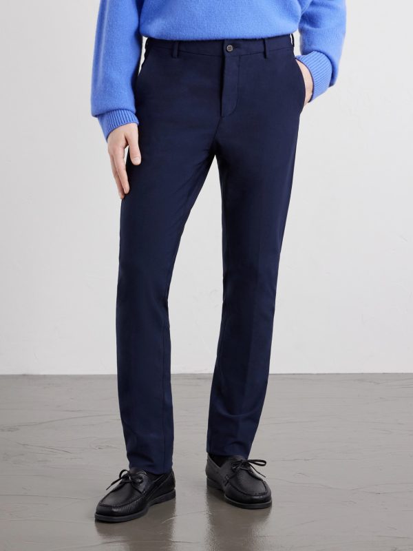 Straight-Leg Cotton-Blend Twill Chino - FR Straight-Leg Cotton-Blend Twill Chino - FR