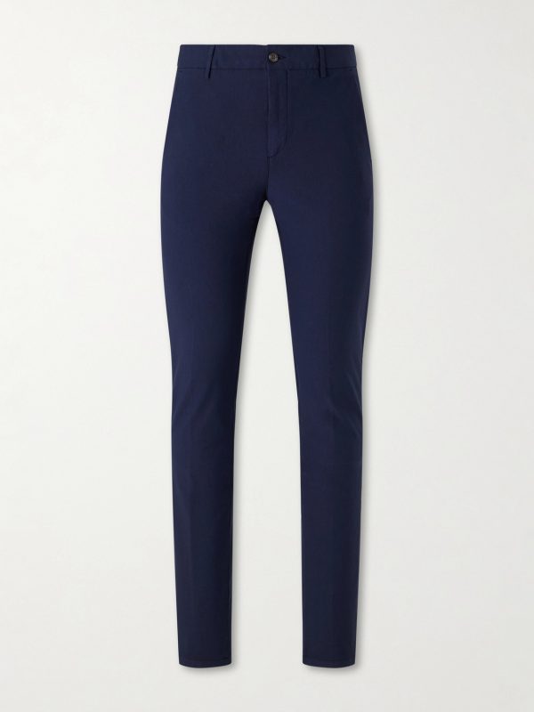 Straight-Leg Cotton-Blend Twill Chino Straight-Leg Cotton-Blend Twill Chino