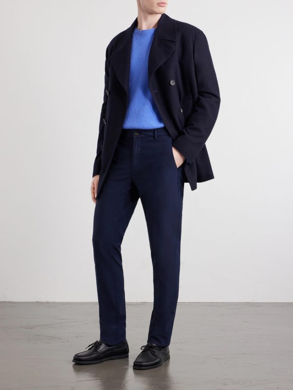Straight-Leg Cotton-Blend Twill Chino - OU Straight-Leg Cotton-Blend Twill Chino - OU