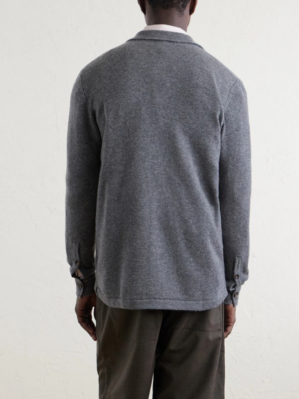 Cashmere Knitted Overshirt - BK Cashmere Knitted Overshirt - BK