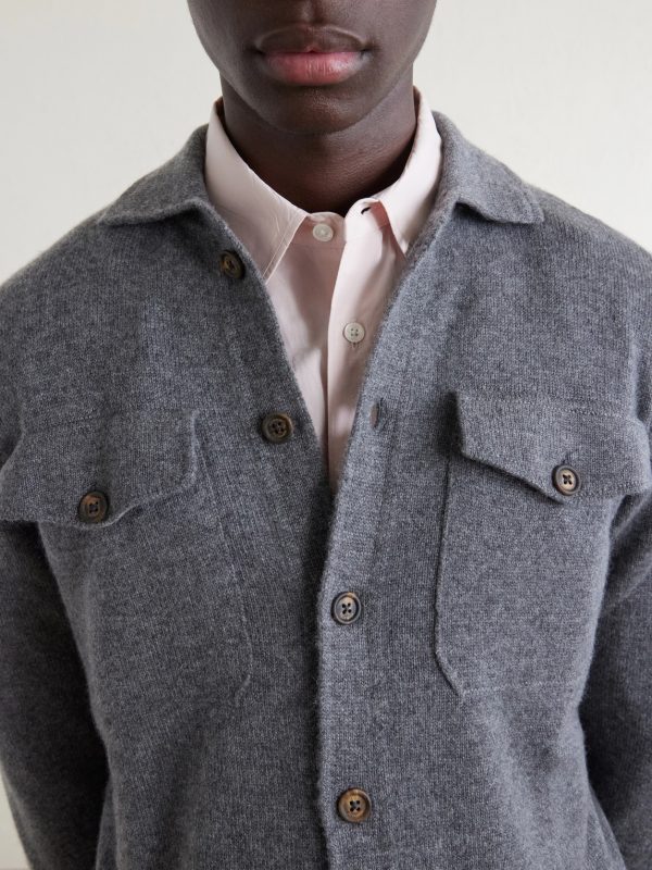 Cashmere Knitted Overshirt - CU Cashmere Knitted Overshirt - CU