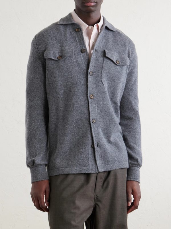 Cashmere Knitted Overshirt - FR Cashmere Knitted Overshirt - FR