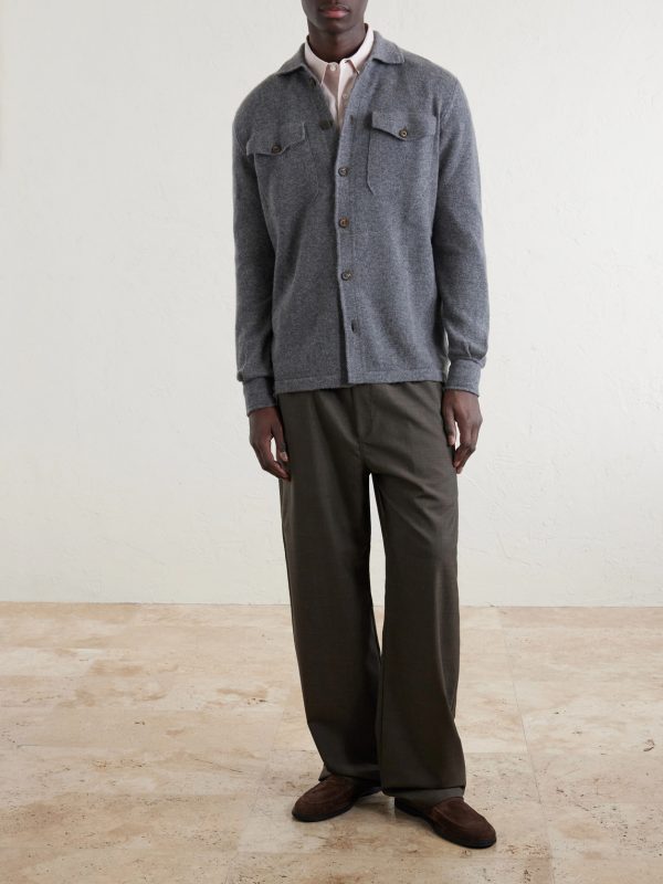 Cashmere Knitted Overshirt - OU Cashmere Knitted Overshirt - OU