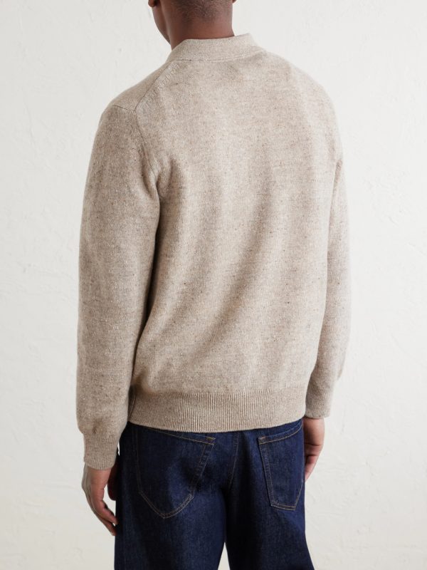 Wool Polo Sweater - BK