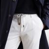 Straight-Leg Cotton-Blend Trousers - CU Straight-Leg Cotton-Blend Trousers - CU