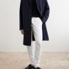Straight-Leg Cotton-Blend Trousers - OU Straight-Leg Cotton-Blend Trousers - OU