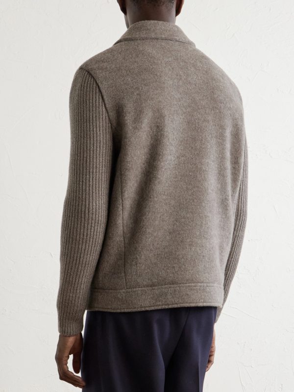 Knitted Wool Jacket - BK Knitted Wool Jacket - BK