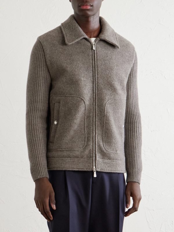 Knitted Wool Jacket - FR Knitted Wool Jacket - FR