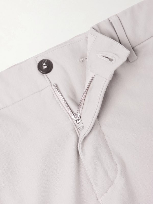 Straight-Leg Cotton-Blend Twill Chino - E1