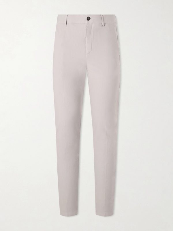 Straight-Leg Cotton-Blend Twill Chino