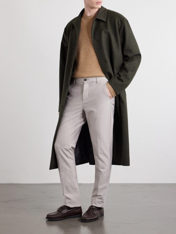 Straight-Leg Cotton-Blend Twill Chino - OU
