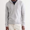Ribbed Cashmere Zip-Up Hoodie - FR Ribbed Cashmere Zip-Up Hoodie - FR