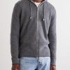 Ribbed Cashmere Zip-Up Hoodie - FR Ribbed Cashmere Zip-Up Hoodie - FR