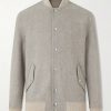 Wool and Cashmere-Blend Herringbone Bomber Jacket Wool and Cashmere-Blend Herringbone Bomber Jacket