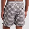 Straight-Leg Striped Swim Shorts - BK Straight-Leg Striped Swim Shorts - BK