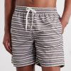 Straight-Leg Striped Swim Shorts - FR Straight-Leg Striped Swim Shorts - FR