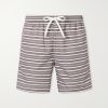 Straight-Leg Striped Swim Shorts Straight-Leg Striped Swim Shorts