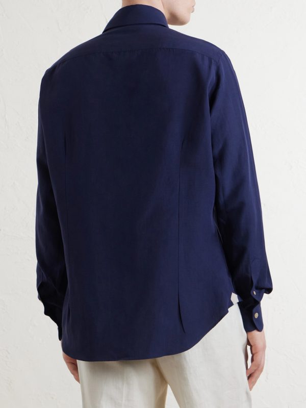 Lyocell, Linen and Cotton-Blend Shirt - BK Lyocell, Linen and Cotton-Blend Shirt - BK