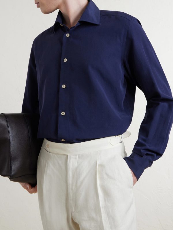 Lyocell, Linen and Cotton-Blend Shirt - CU Lyocell, Linen and Cotton-Blend Shirt - CU