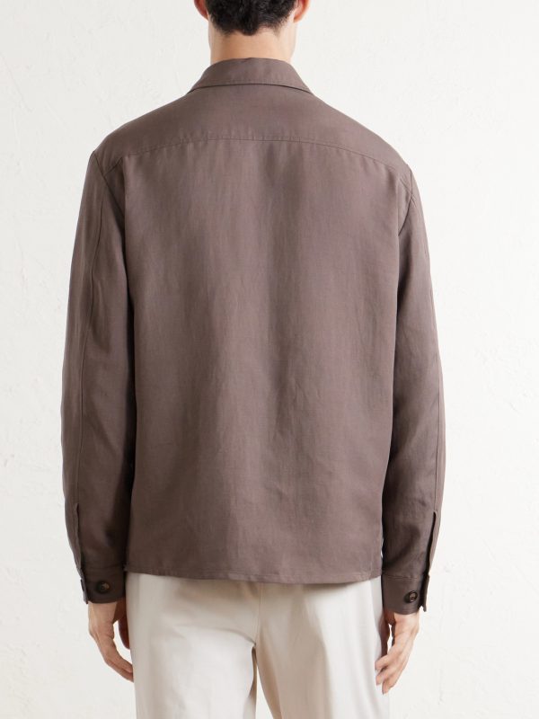 Lyocell and Linen-Blend Shirt - BK Lyocell and Linen-Blend Shirt - BK