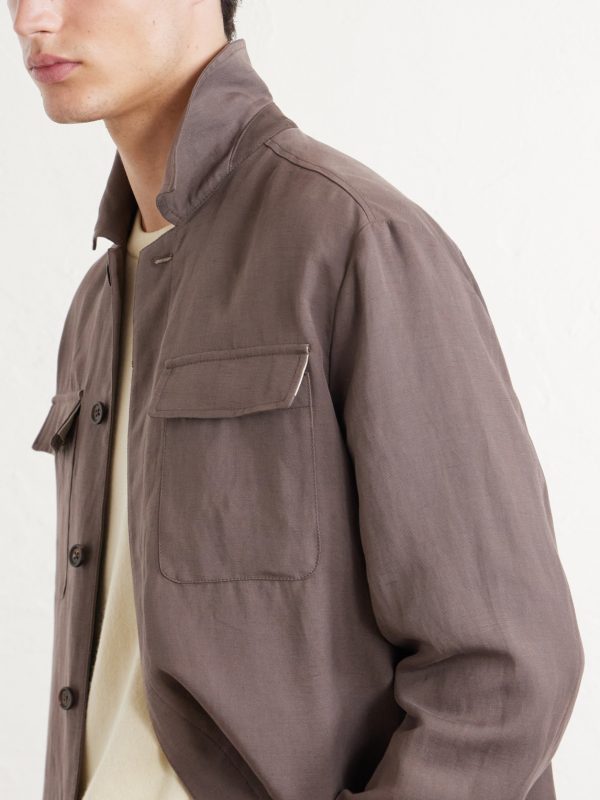 Lyocell and Linen-Blend Shirt - CU Lyocell and Linen-Blend Shirt - CU
