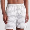 Straight-Leg Striped Swim Shorts - FR Straight-Leg Striped Swim Shorts - FR