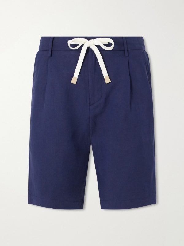 Wide-Leg Lyocell and Linen-Blend Twill Shorts Wide-Leg Lyocell and Linen-Blend Twill Shorts