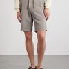 Wide-Leg Lyocell and Linen-Blend Twill Shorts - FR Wide-Leg Lyocell and Linen-Blend Twill Shorts - FR
