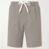 Wide-Leg Lyocell and Linen-Blend Twill Shorts Wide-Leg Lyocell and Linen-Blend Twill Shorts