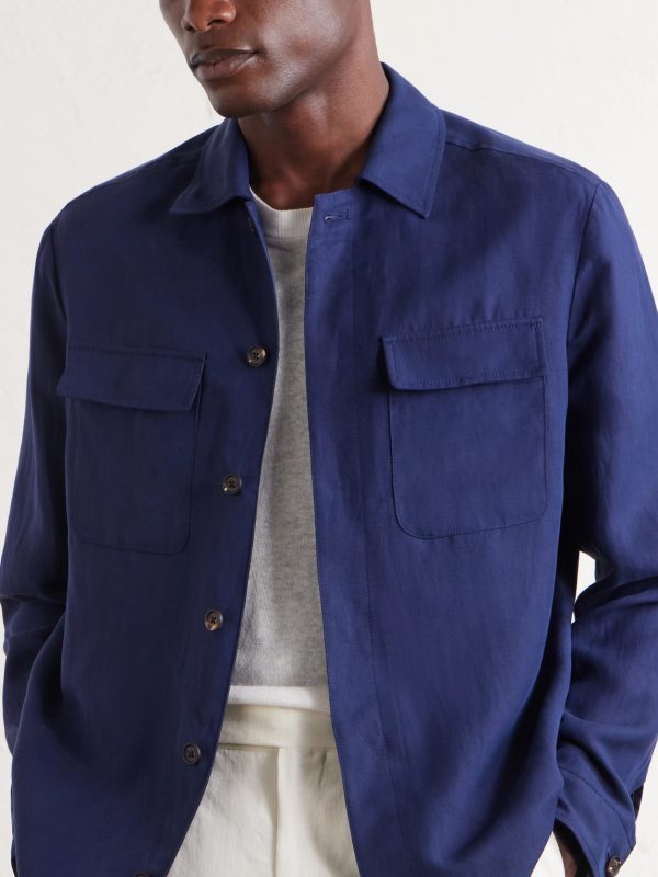 Lyocell and Linen-Blend Shirt - CU Lyocell and Linen-Blend Shirt - CU