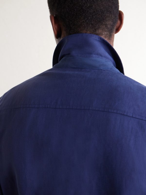 Lyocell and Linen-Blend Shirt - E2 Lyocell and Linen-Blend Shirt - E2