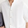 Nehru Lyocell, Linen and Cotton-Blend Shirt - CU Nehru Lyocell, Linen and Cotton-Blend Shirt - CU