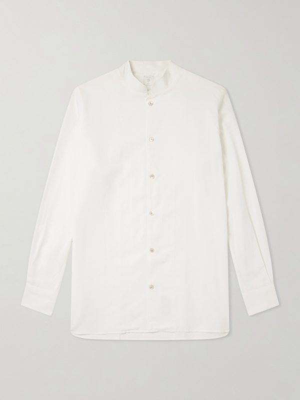 Nehru Lyocell, Linen and Cotton-Blend Shirt Nehru Lyocell, Linen and Cotton-Blend Shirt