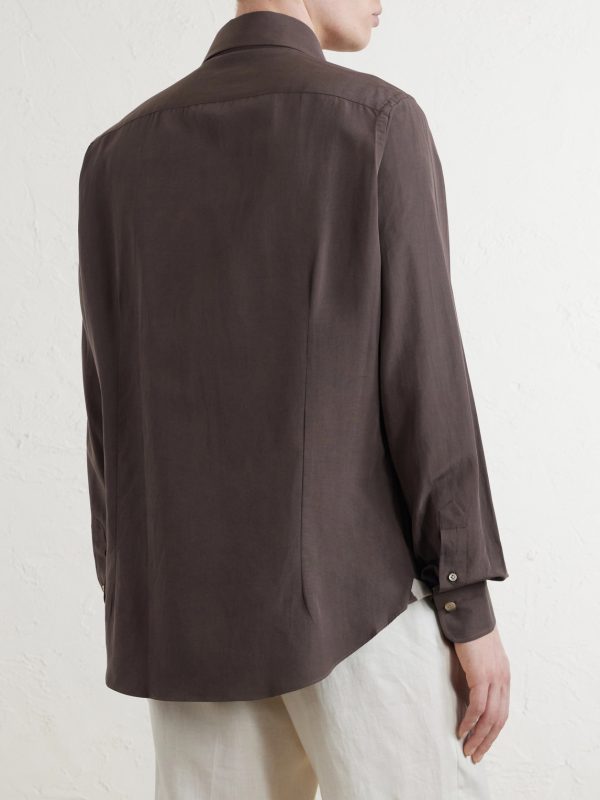 Lyocell, Linen and Cotton-Blend Shirt - BK