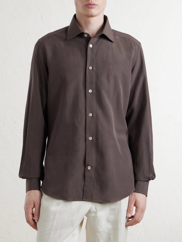 Lyocell, Linen and Cotton-Blend Shirt - FR