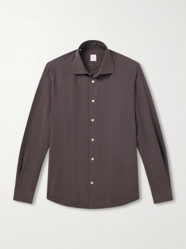 Lyocell, Linen and Cotton-Blend Shirt