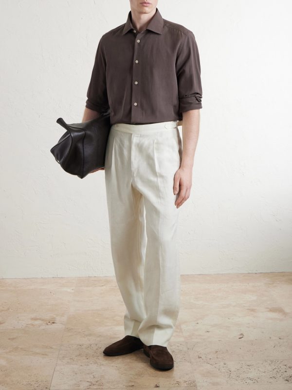 Lyocell, Linen and Cotton-Blend Shirt - OU