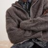 Brushed-Knit Zip-Up Hoodie - CU Brushed-Knit Zip-Up Hoodie - CU