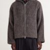 Brushed-Knit Zip-Up Hoodie - FR Brushed-Knit Zip-Up Hoodie - FR