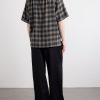 Checked Cotton and Wool-Blend Shirt - BK Checked Cotton and Wool-Blend Shirt - BK