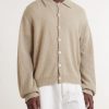 Evening Polo Alpaca and Wool-Blend Cardigan - FR